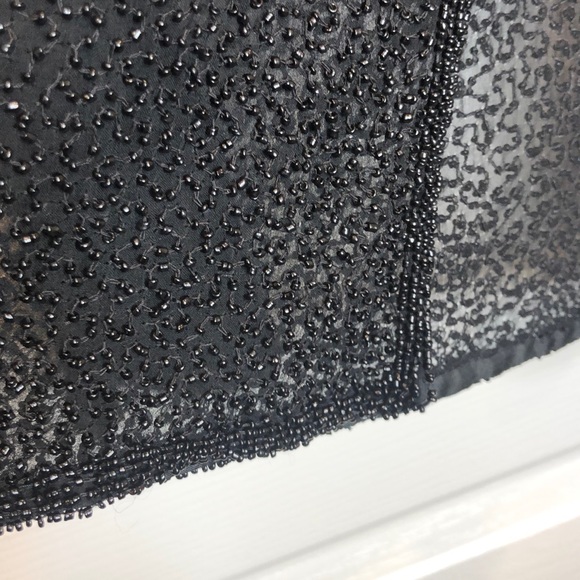 Adrianna Papell Sheer Silk Beaded Jacket Size L - Picture 16 of 16